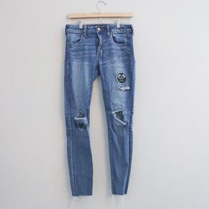 AE Patch Car Racing Tattoo Vegas Dice Jeans